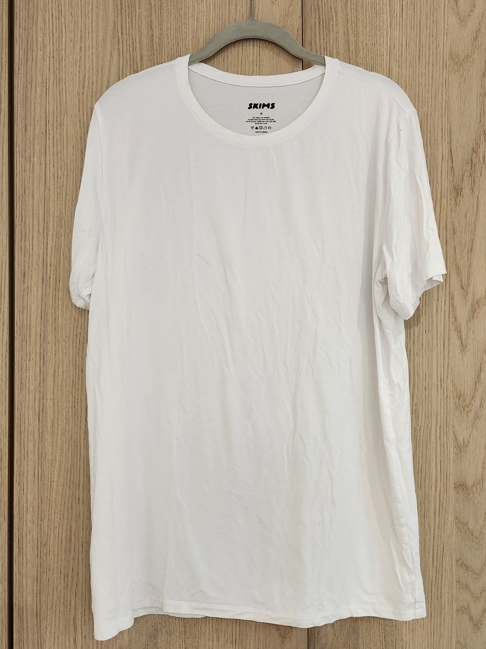 SKIMS Men's Short Sleeve Crew T-Shirt in White
